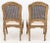 French Provincial Painted Wood Side Chairs, Pair For Sale In New York - Image 6 of 6