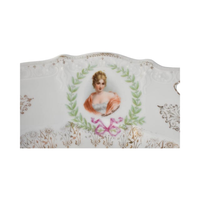 Antique German Porcelain Portrait Plate For Sale In San Francisco - Image 6 of 13