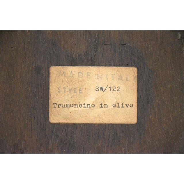 1950s Italian Bombe Style Burl Secretary Desk For Sale - Image 10 of 10