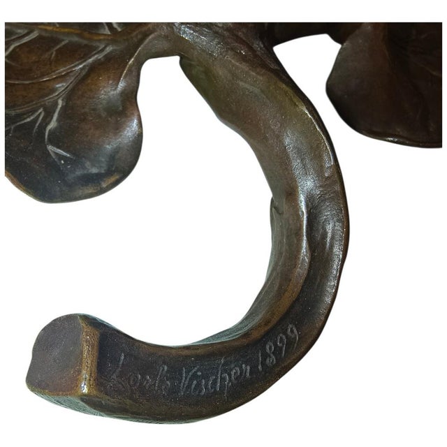 Metal Art Nouveau Centerpiece Bowl, 1899 For Sale - Image 7 of 9