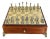 Neoclassical French Gilt & Silvered Bronze Complete Table Top Boxed Chess Set For Sale