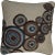 Contemporary Aubusson Aqua Throw Pillow For Sale - Image 3 of 3