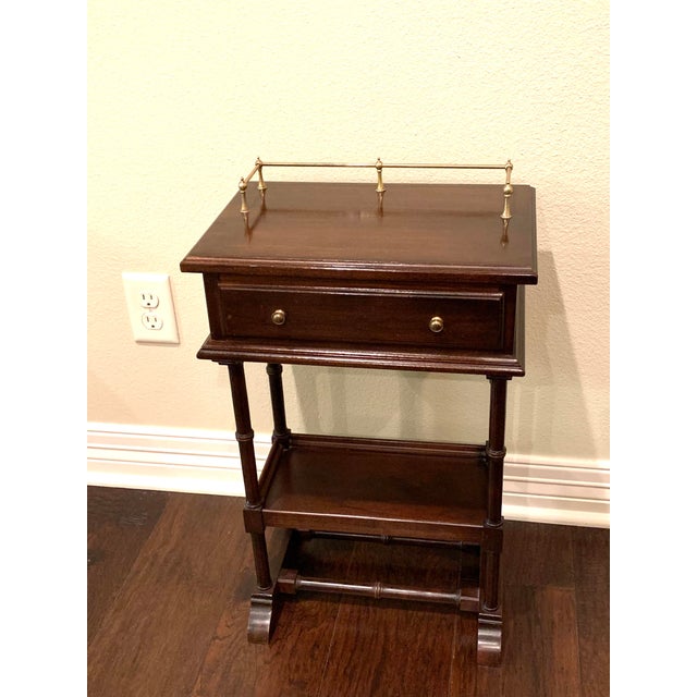 Vintage Ethan Allen Mahogany Side Table Chairish