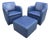 1990s Swiveling Leather Club Chairs & Ottoman by Schillig, Germany For Sale