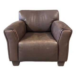 1970s Attributed to De Sede Ds-97 Buffalo Leather Lounge Chair For Sale