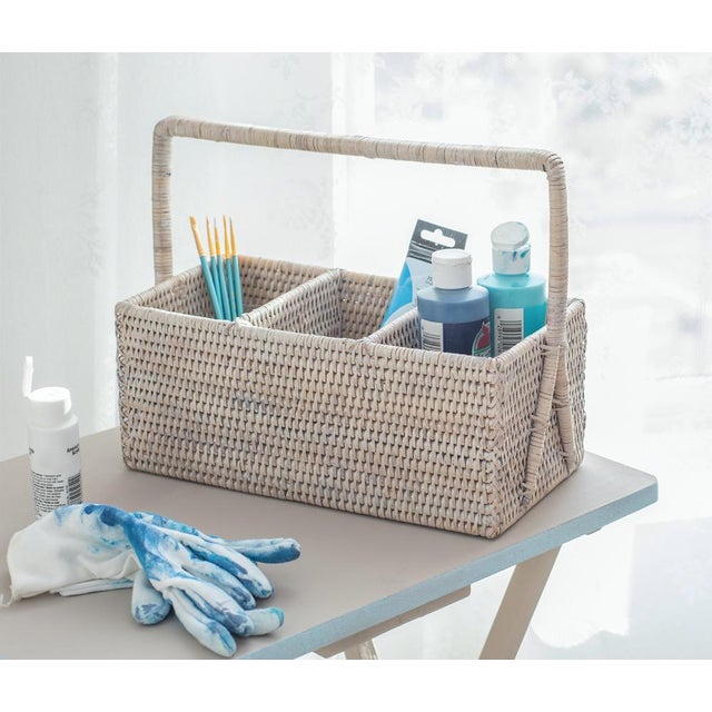 The tight weave of our rattan cutlery holder / caddy will allow you to take it anywhere and store not only your silverware...