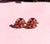 Rose Retro Old European Cut Diamond and Ruby Screw Back Earrings For Sale - Image 8 of 10