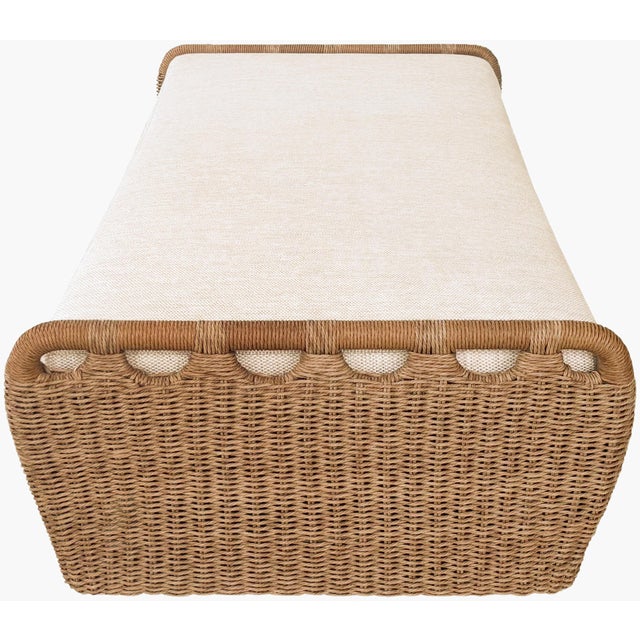 Surya Ashley Childers x SURYA Marvella Ottoman Brown 24"H x 76"W x 38"D For Sale - Image 4 of 5