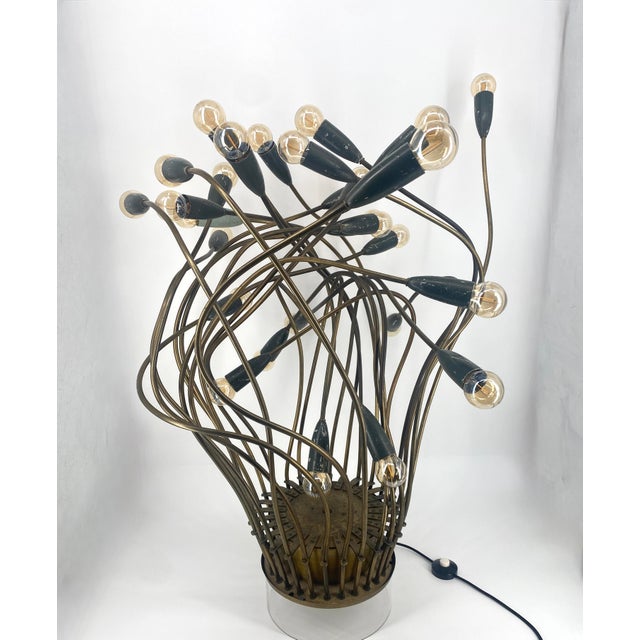 Art Deco 28-Arm Lamp Object with Acrylic Glass Ring, 1920s For Sale - Image 15 of 15