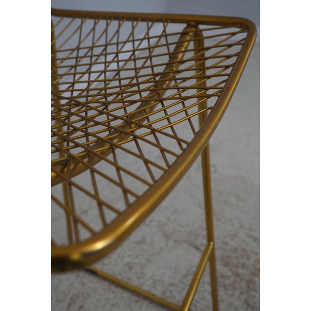 Pair of Modern Design Brass Wire Bar Stools For Sale - Image 14 of 18