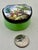Light Green 19th Century French Samson Enamel Patch Trinket Box Pastoral Scene For Sale - Image 8 of 8