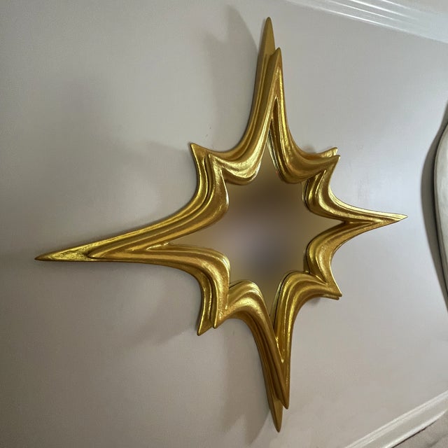 Contemporary Mirror No. 3 - Sculptural Wall Object, Gold For Sale - Image 3 of 12