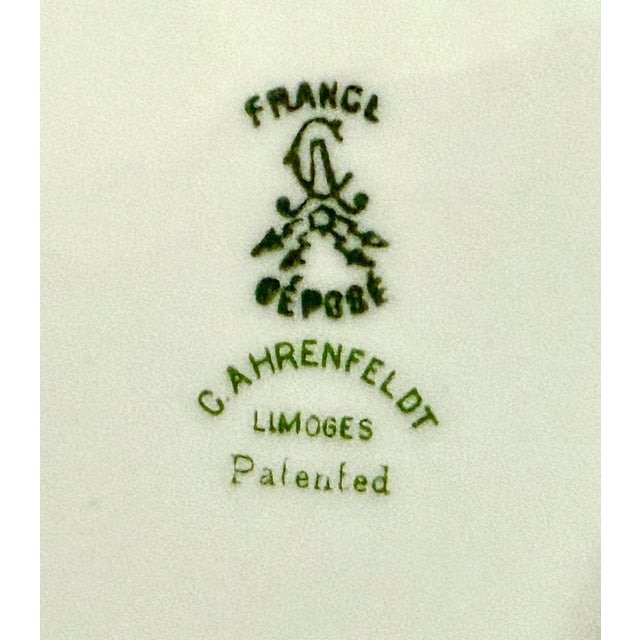 Early 20th Century Hand-Painted French Limoges Plates - 8” For Sale In New York - Image 6 of 7