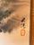 Mid 20th Century Mid 20th Century Japanese Silk Painting Signed Kasen Vintage Cherry Blossom River Landscape 17x15 For Sale - Image 5 of 7