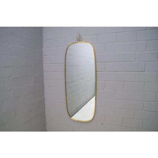 Large German Brass Mirror from Gebrüder Schöninger München, 1950s For Sale - Image 10 of 10