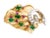 Traditional 18K Yellow White Gold Diamond Ruby Green Jadeite Brooch Pin Antique Estate For Sale - Image 3 of 3
