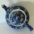 1950s 1950s Calico Blue Teapot, Blue White Floral Chintz, Staffordshire Crownford China, England For Sale - Image 5 of 9