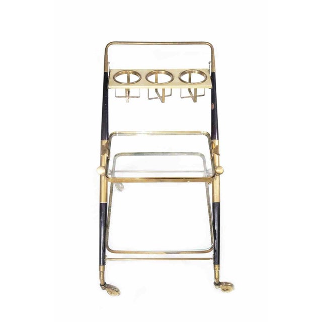 Cesare Lacca Bar Cart Attributed to Cesare Lacca, Italy, 1970s For Sale - Image 4 of 5