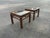 Pair of Mid 20th century Chinese Chippendale Elegance – Vintage Hardwood & Beveled Glass End Tables For Sale - Image 11 of 12