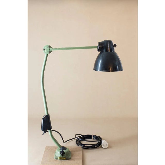 Mid-Century Industrial Vera Workshop Lamp from VEB Leuchtenbau, 1950s For Sale - Image 11 of 11
