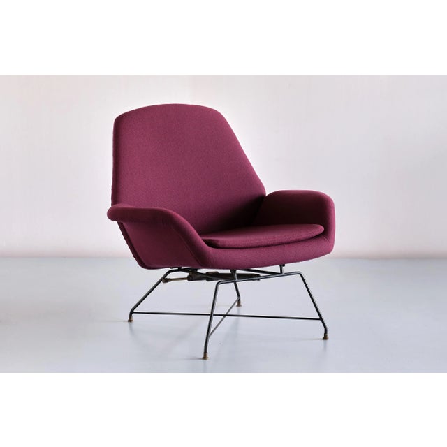 Italian Lotus Adjustable Lounge Chair by Augusto Bozzi for Saporiti Italia, 1960s For Sale - Image 15 of 15