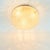 Large Mid-Century Modern Amber Bubble Glass Flush Mount by Helena Tynell for Limburg, Germany, 1970s For Sale - Image 4 of 8