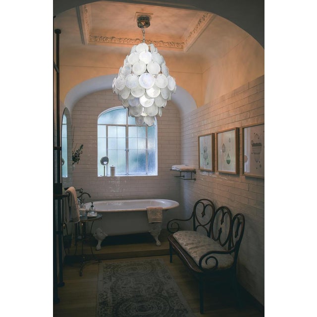 Glass Vintage Italian Murano Chandeliers, 1990, Set of 2 For Sale - Image 7 of 17