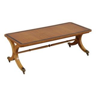 David Salmon English Satinwood Coffee Table For Sale