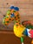 Mexican Hand-Painted Alebrije-Style Folk Art Giraffe Planter For Sale - Image 3 of 10