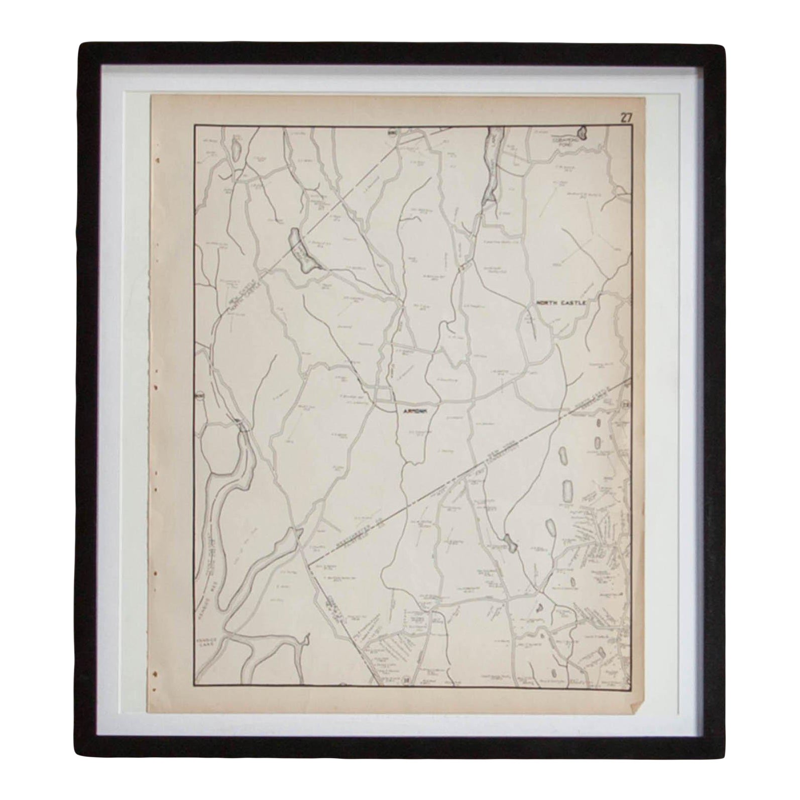 Vintage Armonk and North Castle Ny Map Chairish