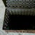 1990s Metal Keepsake Casket Featuring an Intricate Pierced Lattice Design and Dramatic Domed Lid For Sale - Image 5 of 7