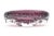 Vintage 1960's Murano Seguso Purple Pulegoso Oval Bowl With Bubbles and Clear Appendages For Sale In Miami - Image 6 of 10