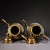 1980s Gilt Bronze & Cloisonné Dragon Teapots / Ewers - Turquoise Enamel - a Pair For Sale - Image 10 of 10