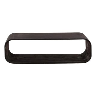 Torino Modern Espresso Loop Coffee Table For Sale