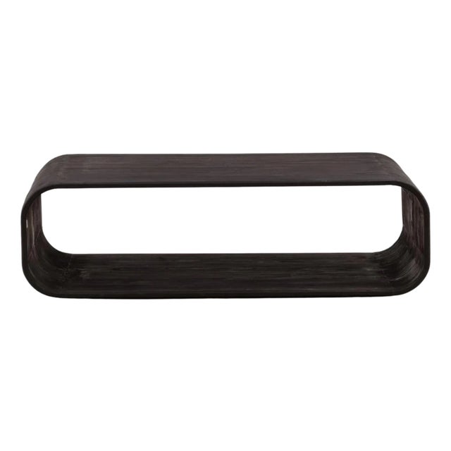 Torino Modern Espresso Loop Coffee Table For Sale