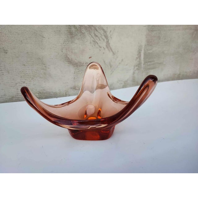 Murano cake stand, vintage, dimensions: height 12.7 cm, diameter 20.5 cm.