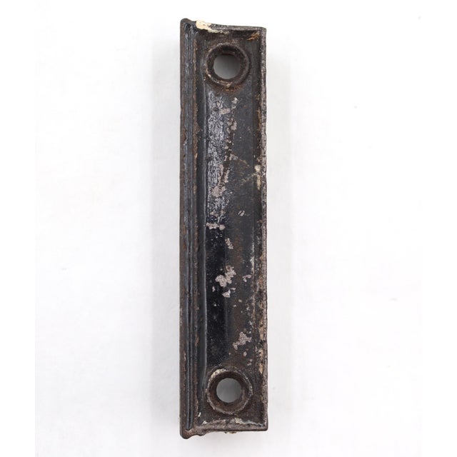 Metal Antique Right Swing Cast Iron Door Rim Lock For Sale - Image 7 of 8