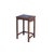Wood Vintage Oriental Simple Geometric Apron Rectangular Brown Side Table For Sale - Image 7 of 9