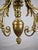 2000 - 2009 Antique Bronze Chandelier with Rams For Sale - Image 5 of 10