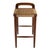 Spritely Home Accent Furniture Luna 30 in. Seat Height Wood and Jute Woven Low Back Bar Stool, Brown For Sale - Image 4 of 9