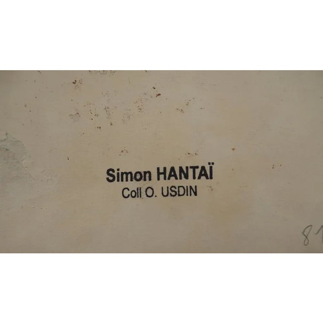 Simon Hantaï, Surrealist Character, Oil on Paper For Sale - Image 8 of 9