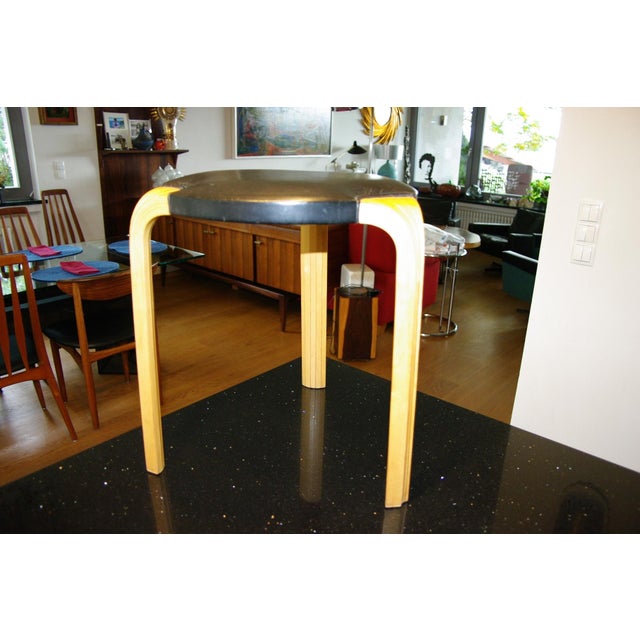 X600 Stool in Birch by Alvar Alto for Artek, 1960s, in Very Good conditions. Designed 1960 to 1969 This piece has an...