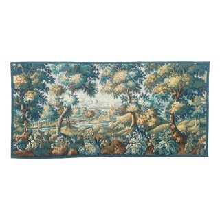 Mid-Century Handwoven Wool Aubusson Tapestry, 1970s For Sale
