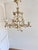 Vintage Italian Floral Tole 5-Light Chandelier in Cream Painted Metal, 1960s For Sale - Image 10 of 12