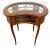 1960s Mid-20th Century Italian Walnut Kidney-Shaped Display Vitrine Table Cabinet For Sale - Image 5 of 11