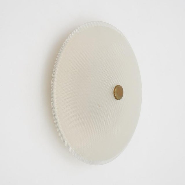 Textured Glass Flush Mount from Stilnovo, Italy, 1950s For Sale - Image 14 of 14