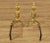 Vintage Neoclassical Style Brass Andirons - A Pair For Sale - Image 4 of 13