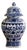 Late 20th Century Chinoiserie Blue and White Porcelain Ginger Jar For Sale