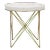 NOIR Prisma Side Table in Metal and Quartz For Sale