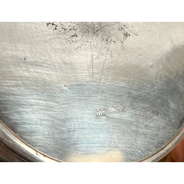 Vintage English Silver and Copper Wine Coaster For Sale - Image 4 of 9